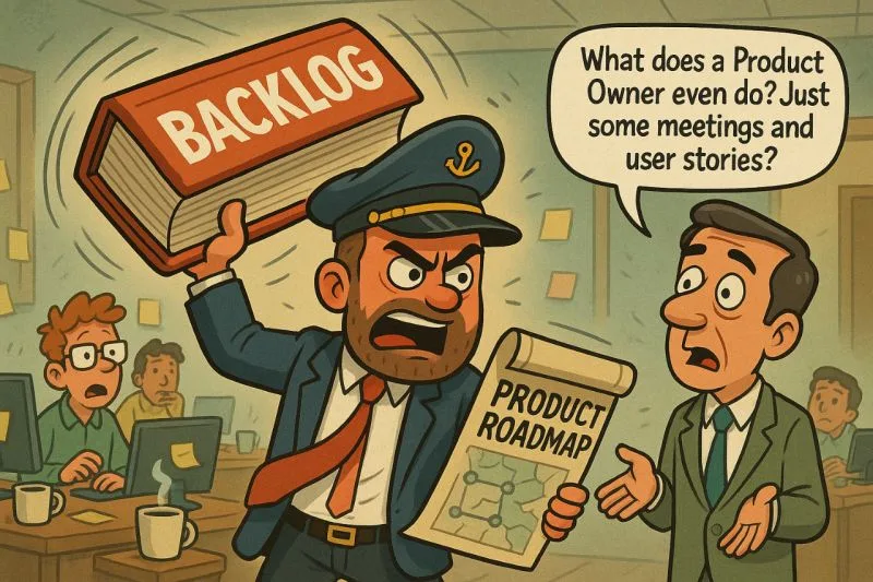 هو الـProduct Owner بيعمل إيه غير شوية اجتماعات وشوية user stories ؟ 😃